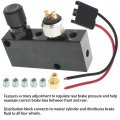Labwork Adjustable Proportioning Valve Distribution Block Brake Disc Drum With Five Stainless Steel Fittings For 3 16 Line