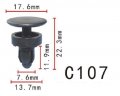 Autobahn88 Cowl Panel Clip Compatible With Honda Oem 91508sr3000 Pack Of 10