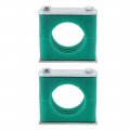 42mm Dia Polypropylene Heavy Series Pipe Hose Tube Clamp W Aluminum Cushion 2pcs 