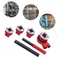 Pipe Threading Kit With 4 Die Heads Manual Ratchet Threader Head Handle Set 1 2 To 1-1 Bspt 