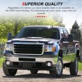 Front Hood Molding Trim For Gmc Sierra 1500 2500 3500 Hd 2007 2013 Silver Chrome Finish Abs Plastic Replacement Moulding