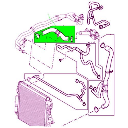 Upper Radiator Hose For Lr3 V8 Range Rover Sport Pch500941