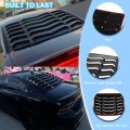 Bonbo Rear Window Louver For Dodge Charger 2011-2023 Sxt Gt Rt Scat Pack Scat Widebody Srt Hellcat Lambo Style Custom Fit