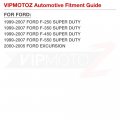 Vipmotoz Full Led Red Interior Door Panel Courtesy Light Compatible With 1999-2007 Ford F250 F350 F450 F550 Superduty 2000-2005