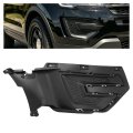 Hecasa Right Fog Light Bezel For 2016-2019d Explorer Police Interceptor Utility Front Bumper Lamp Cover Trim Textured Black 