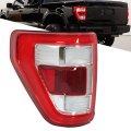 Tail Light Assembly For 2021 2022 2023 F150 Driver Left Side Rear Brake Lamp With Blind Spot Function Led Clear Red Lens 
