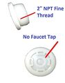 Bung Cap 2 With 3 4 Knock Out Fine Thread And Coarse Gasket For Poly Drum Combo Pack 