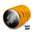 Crappie Illustration 2 Valve Stem Caps For Tire Rim Wheel Aluminum Yellow