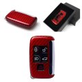 Luxury Red Carbon Fiber Snap On Hard Case Fits For Jaguar Xe Xf Xj F Type Key Fob Remote