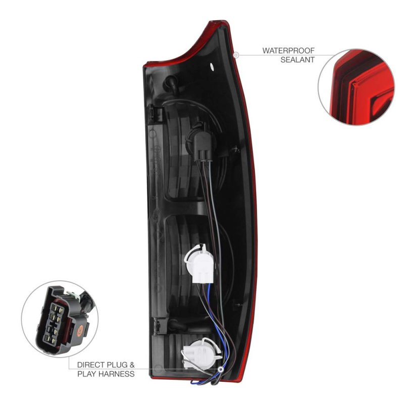 Red Lens Oe-style Tail Light Lamp Assembly For 2002-2006 Chevy Avalanche 1500 2500 Driver Side