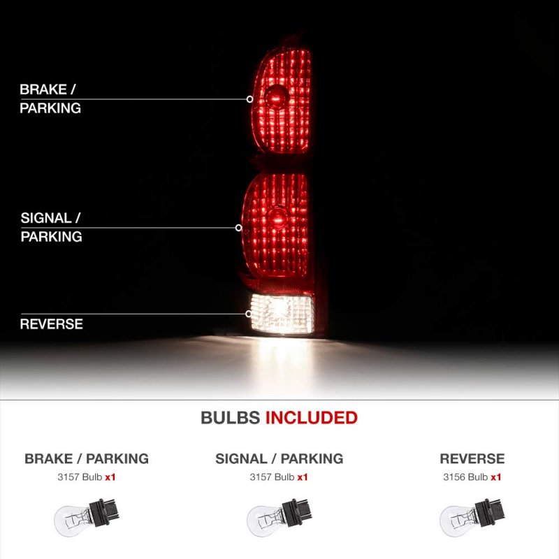 Red Lens Oe-style Tail Light Lamp Assembly For 2002-2006 Chevy Avalanche 1500 2500 Driver Side