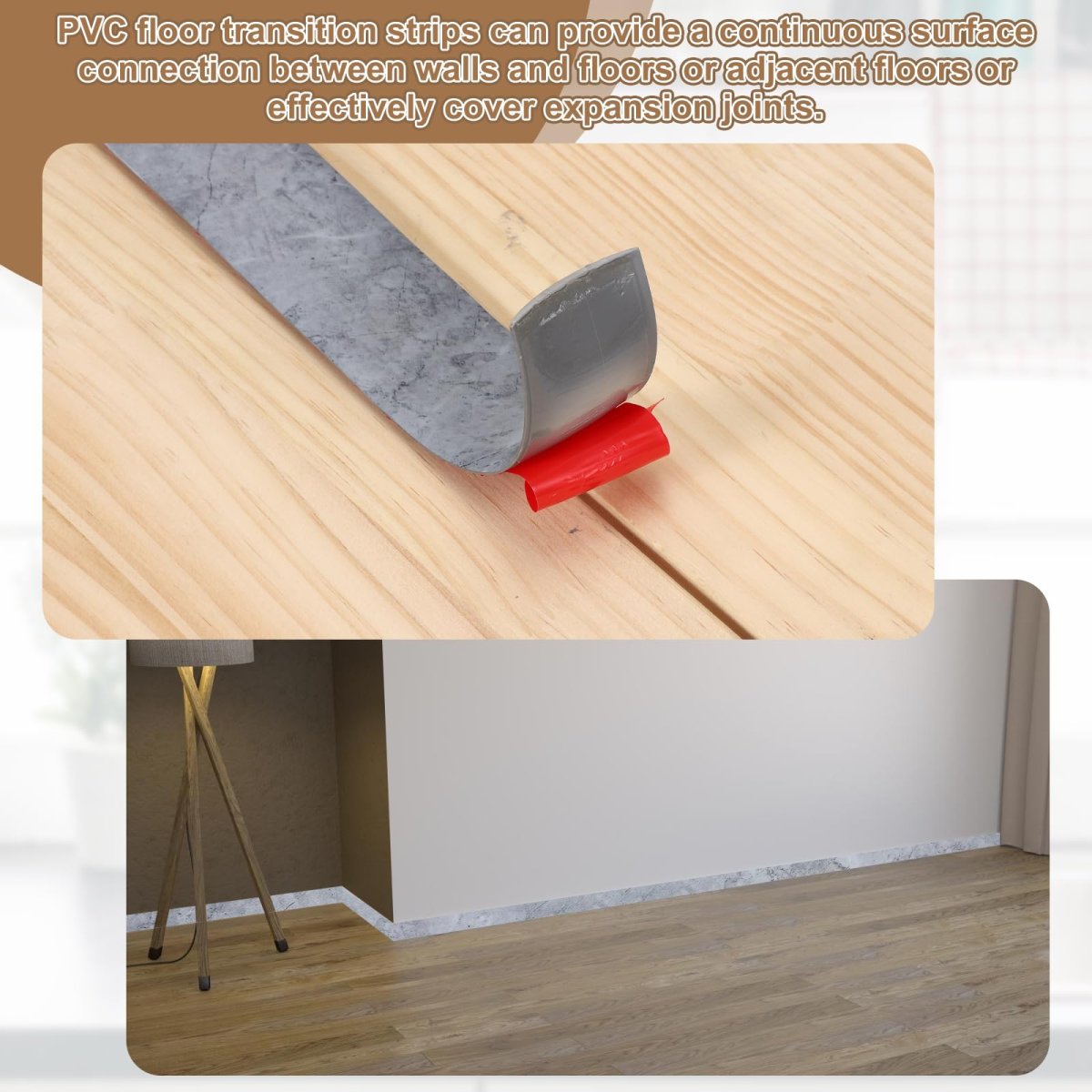 Floor Transition Strip 3 28ft X 1 57 Lxw Self Adhesive Vinyling Edging Trim Pvc Flooring Flat Divider Cover Strips For Joining
