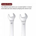 Uxcell Thin Open End Wrench 8mm X 9mm Metric Mirror-chrome Plated High Carbon Steel For Household Maintenance And General