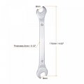 Uxcell Thin Open End Wrench 8mm X 9mm Metric Mirror-chrome Plated High Carbon Steel For Household Maintenance And General