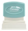 Xstamper 2023 Pre-inked 2-color Stock Stamp Faxed Impression Size 1 2 X 1-5 8 Blue Red 
