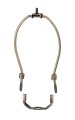 B P Lampa 7 Inch Heavy Duty Lamp Harp Antique Brass Finish 
