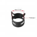 Uxcell Steel Band Clamp 19mm Inner Dia Fit 19 5-20 2mm Od Hose Spring Type Action Fuel Line Silicone Tube Clip Black 10pcs