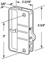 Slide-co 12324 Screen Door Latch And Pull With Security Lock Black Plastic