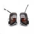 Teswne Motorcycle Front Plastic Turn Signal Lights For Goldwing Gl1800 2001-2013 Smoke