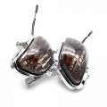 Teswne Motorcycle Front Plastic Turn Signal Lights For Goldwing Gl1800 2001-2013 Smoke