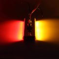 Partsam 2pcs 12 Red Amber Led Combo Double Face Truck Semi Trailer Light Bars 20led Waterproof With Studs Sealed Pedestal Turn