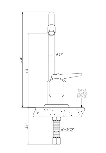 Dura Faucet Df-df350-cp Rv Drinking 6 Tall Spout For Recreational Vehicles Campers Travel Trailers Motorhomes And 5th Wheels