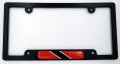 Trinidad Tobago Black Plastic Car License Plate Frame W Domed Decal Insert Flag