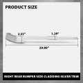 Right Rear Bumper Side Cladding Silver Trim For Range Rover 2013-2022