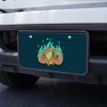 Kitsune Nine-tailed Fox Novelty Metal Vanity Tag License Plate