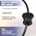 Uxcell Rear Left Right Abs Sensor Wheel Speed No 25913456 For Chevrolet Equinox 2010-2017