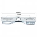 Uxcell Light Crossbar Kit 4 Inch Cross-shaped Mounting Bracket Universal Lighting Fixture With Screws And Nuts 4pcs