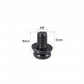 Uxcell M5 X 8mm Carbon Steel Phillips Pan Head Machine Screws Bolts Combine With Spring Washer And Plain Washers 20pcs