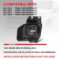 High Power Led Projector Driving Fog Lights Lamp With Switch Compatible Ford F250 F350 F450 F550 Super Duty 11-16 Pair Clear