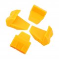 4pcs Tyre Changer Clamping Jaw Protector Yellow Inserts Clamp Cover Wheel Rim Guard For Tire Changers 