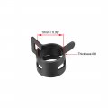 Uxcell Steel Band Clamp 10mm Inner Dia Fit 10 5-11 2mm Od Hose Spring Type Action Fuel Line Silicone Tube Clip Black 20pcs