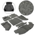 Hecasa Carpet Rug Mat Kit W Console For 1997-2006 Jeep Wrangler Tj Flocked Blanket Floor Mats Liners 6 Pcs Gray