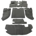 Hecasa Carpet Rug Mat Kit W Console For 1997-2006 Jeep Wrangler Tj Flocked Blanket Floor Mats Liners 6 Pcs Gray