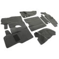 Hecasa Carpet Rug Mat Kit W Console For 1997-2006 Jeep Wrangler Tj Flocked Blanket Floor Mats Liners 6 Pcs Gray