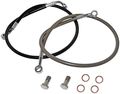 Xp900-r 4 Brake Line Kitin Stainless Steel Braided Teflon Hose With Chrome Fittings For Pol Ranger Rzr And Xp 4 900 