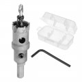 Uxcell Carbide Hole Saw Drill Bit 23 5mm Cutter For Stainless Steel Alloy Cast Iron Copper Metal Sheet With Limit Step