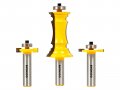 Miter Frame Molding Router Bits Set 3 Bit 1 2 In Shank C3 Micro Grain Tungsten Carbide Blades For Cabinet Door Frames Model 