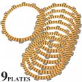 Caltric Clutch Friction Plate Compatible With Kawasaki 1200 Zx1200 Zzr1200 2002-2005 9 Plates