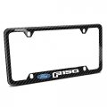 Ipick Image Made For Ford F-150 2015 Up Black Real Carbon Fiber 50 States License Plate Frame