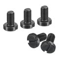 Black Oxide Slotted Button Head Screws 10pcs 6-48 X 1 4 Carbon Steel Machine Screw For Furniture And Electrical Components 
