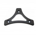Httmt Mt501-005-03-t-m Motorcycle Flat Black Heavy Metal Sissy Bar Backrest Pad Mount Kit W Hollow-out Plate For 2009-2017 H-d 