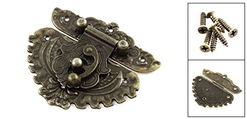 A15060800ux0260 81mmx74 5 Mm Vintage Style Box Suitcase Lock Hook Latch Bronze Tone