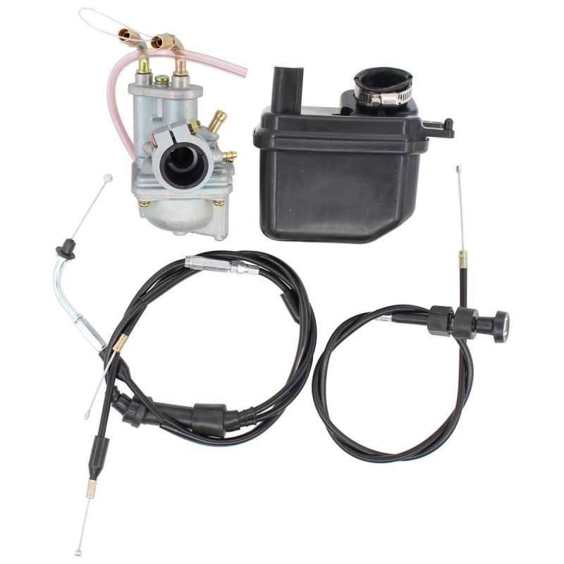Newyall Carb Carburetor Air Filter Box Kit With Throttle And Choke Cables