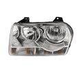 Headlightsdepot Chrome Housing Halogen Headlight For Chrysler 300 2005-2010 Includes Left Driver Side Headlamp 