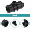 Uxcell Engine Coolant Hose Connector For Bmw Mini Cooper 2002-2008 No 17127515502 Black