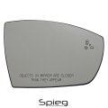 Spieg Passenger Side Mirror Glass Replacement For Ford Ecosport 2018-2022 Heated W Blind Spot Monitoring Backing Plate Right